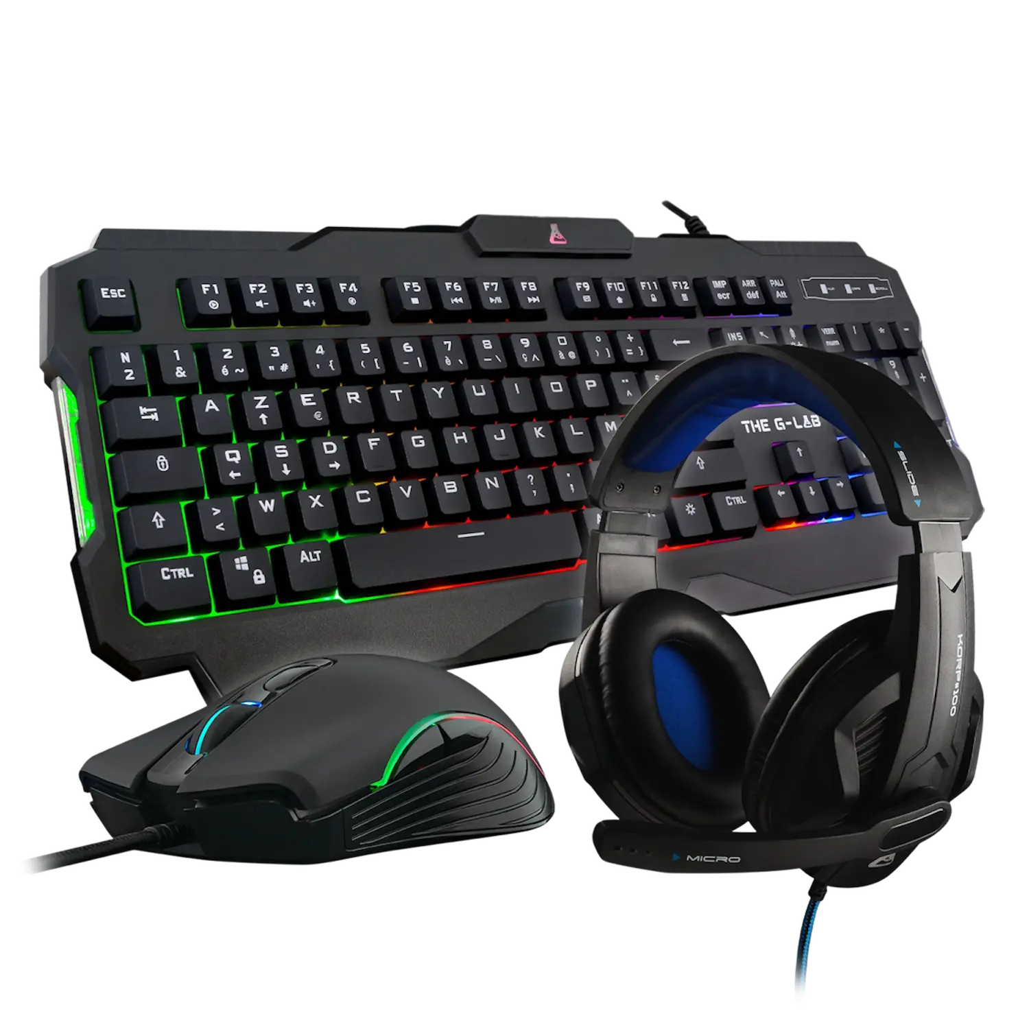 Ensemble Gaming 4in1 Noir authentique disponible chez KTelephones à Kinshasa.
