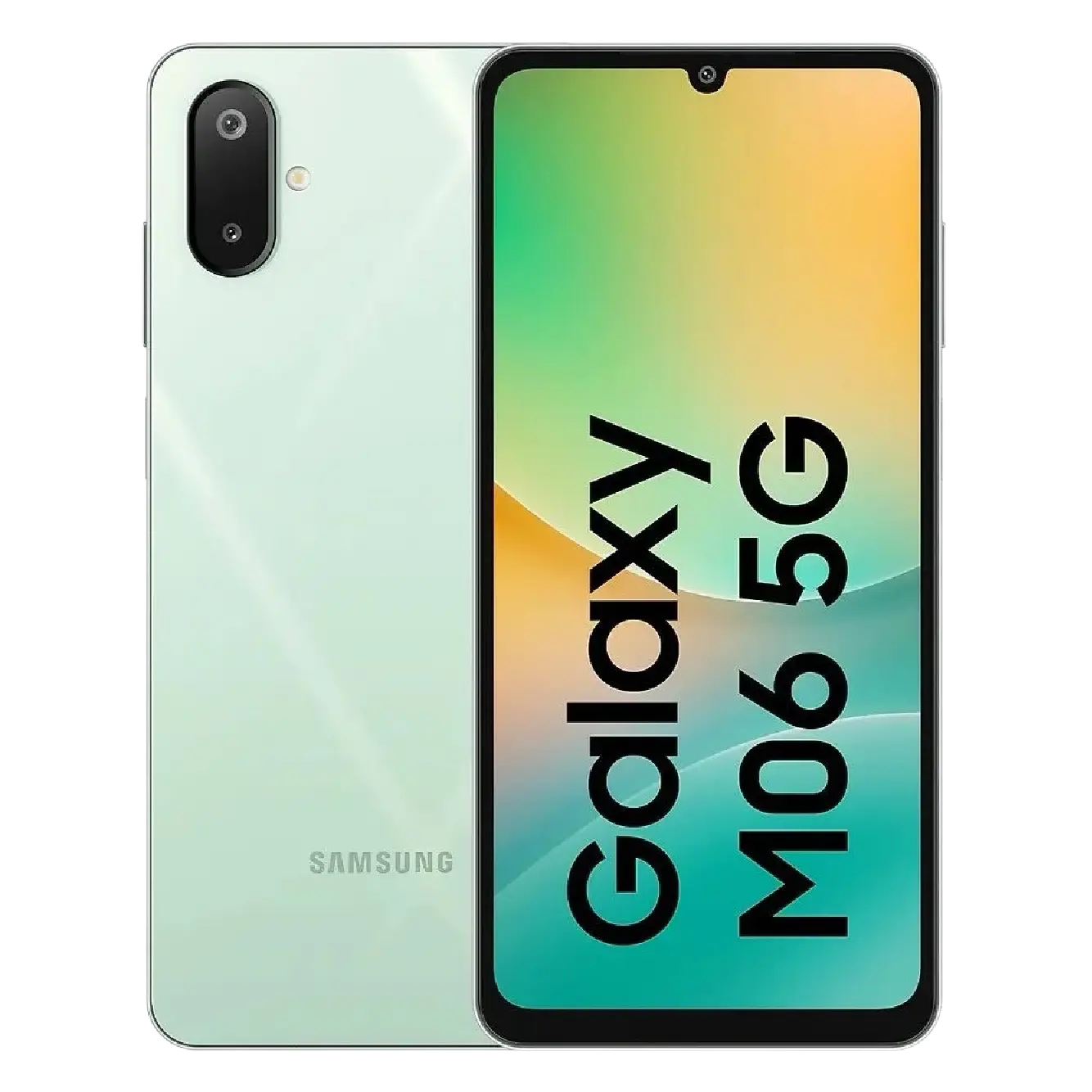 Samsung Galaxy M06 5G 128GB Vert authentique disponible chez KTelephones à Kinshasa.