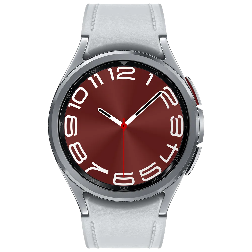 Samsung Galaxy Watch 6 Classic 47mm Argent authentique disponible chez KTelephones à Kinshasa.