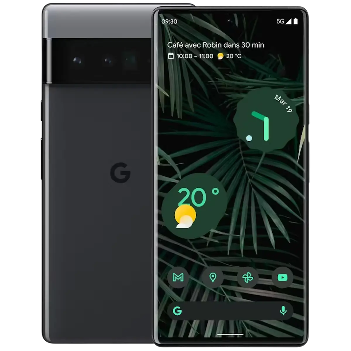 Google Pixel 6 Pro 128GB Carbone authentique disponible chez KTelephones à Kinshasa.