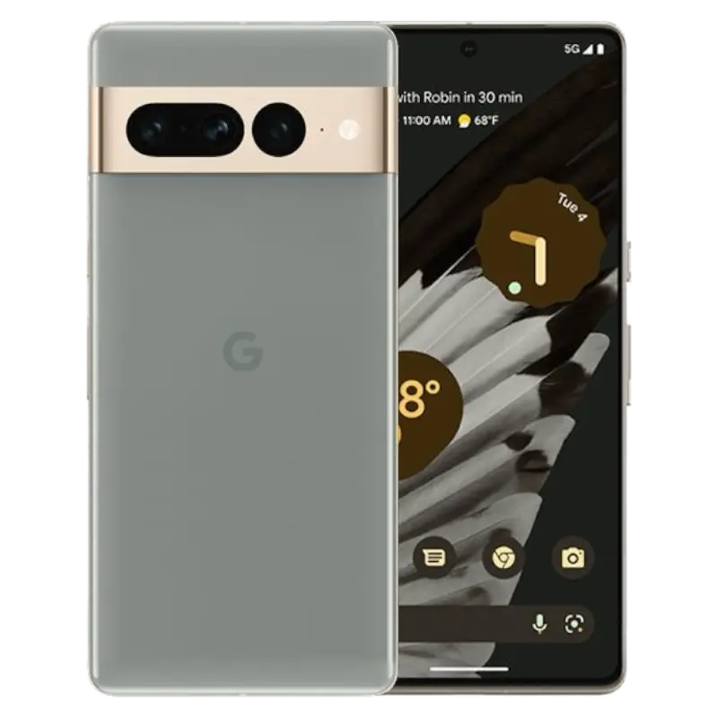 Google Pixel 7 Pro 128GB Citron Vert authentique disponible chez KTelephones à Kinshasa.