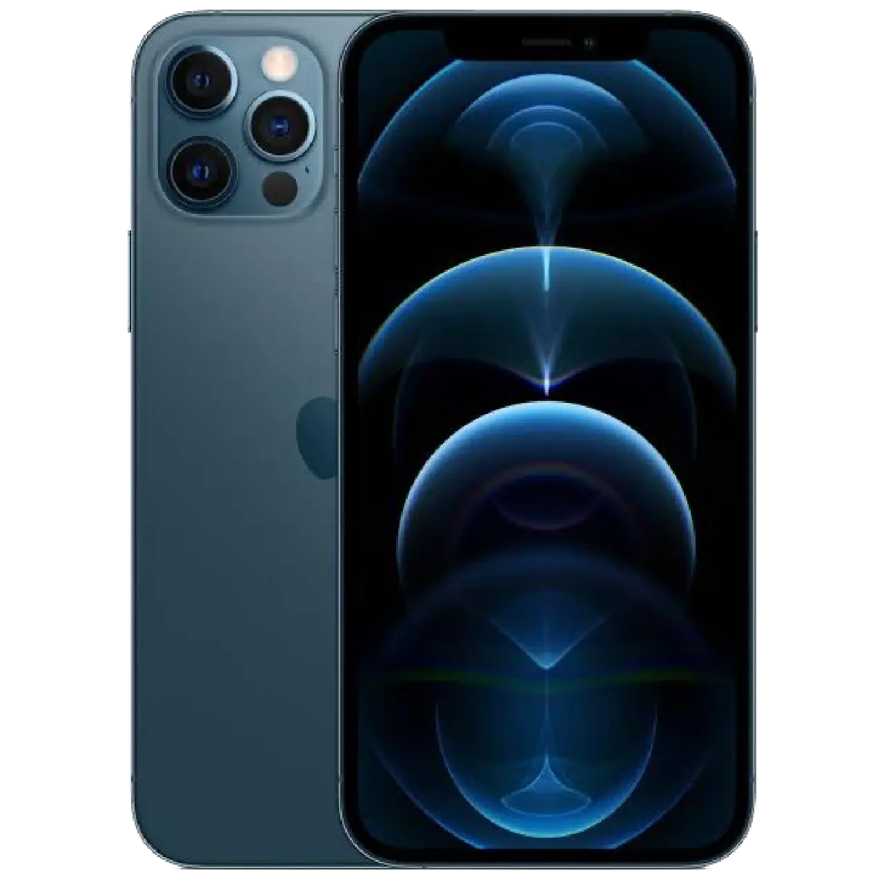 iPhone 12 Pro Max (256Go) Bleu Pacifique authentique disponible chez KTelephones à Kinshasa.